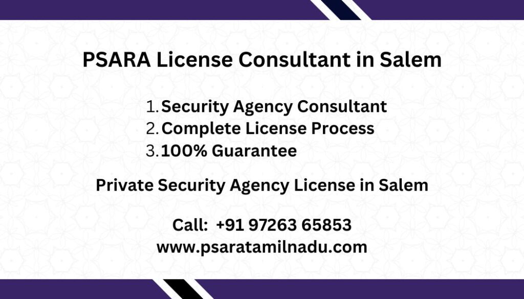 PSARA License Service in Salem
